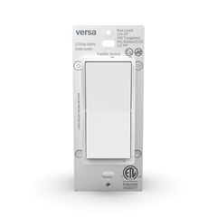 SWITCH-ZW in-wall Z-Wave 800 Long Range light switch on a white background
